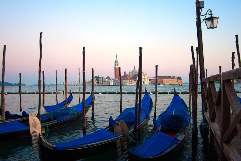 Gondolas in Venice